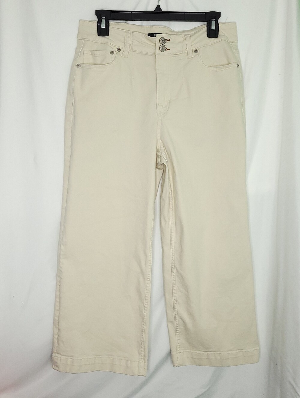 FRYE Women's Cropped Wide Leg Cream Colored Jeans Size 29